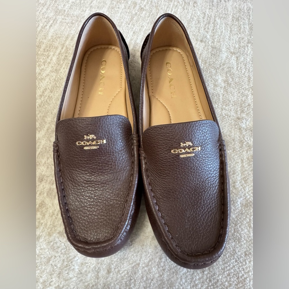 Coach Marley Leather Driver Maple Sz 7B